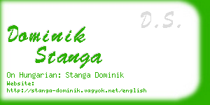 dominik stanga business card